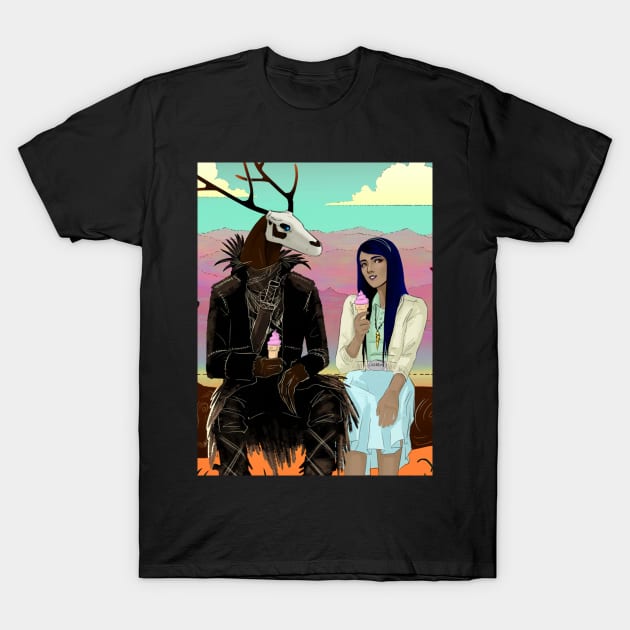 DEADWOODCOMIC - Clyde&Brooke T-Shirt by Jadeitor